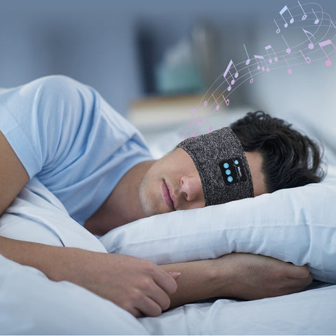 Wireless Bluetooth V5.0 Sports Headband With Music Call Stereo Shading Sleep Headband - ROUTINE FASHION